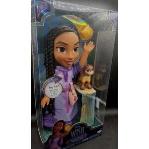 Disney Wish Singing Asha Doll Set With Valentino & Star - 20 Phrases And Light-U